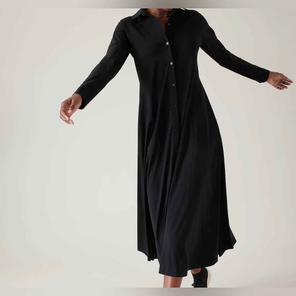 Athleta Cosmic Layer Dress, Size: Small, Black.